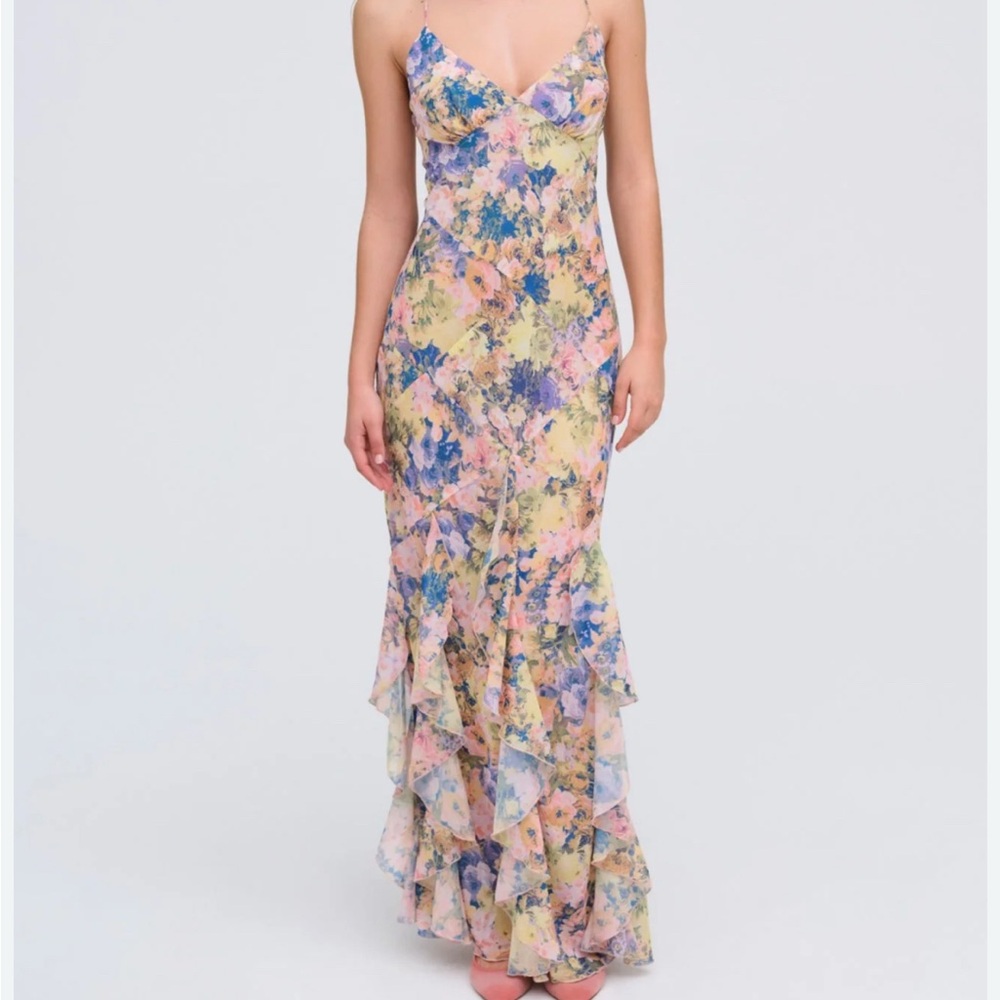 Floral Multicolor Maxi Dress